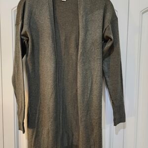 a new day Women's Charcoal Open Front Cardigan